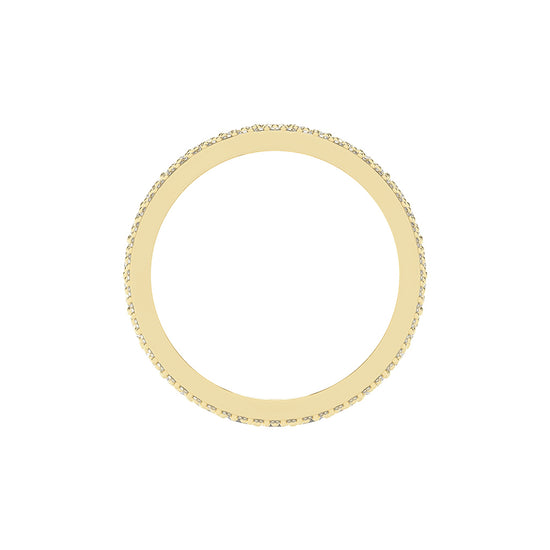 Perpetua Row Round Cut Eternity Lab Diamond Ring