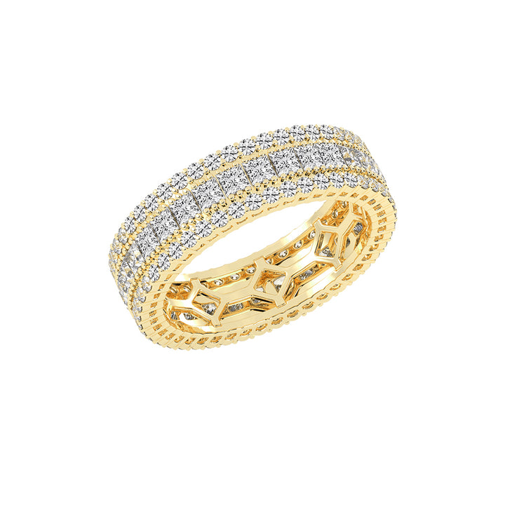 Ametria Princess Cut Eternity Lab Diamond Ring