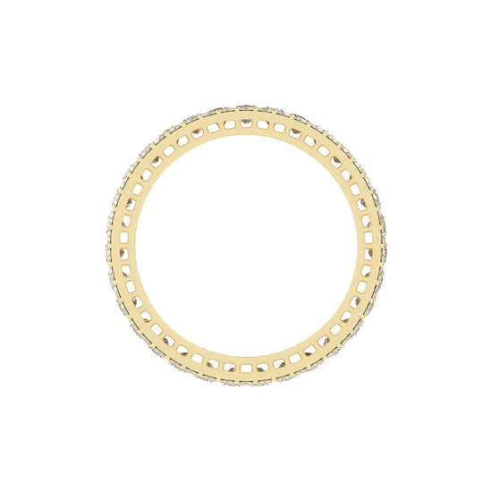 Ametria Princess Cut Eternity Lab Diamond Ring