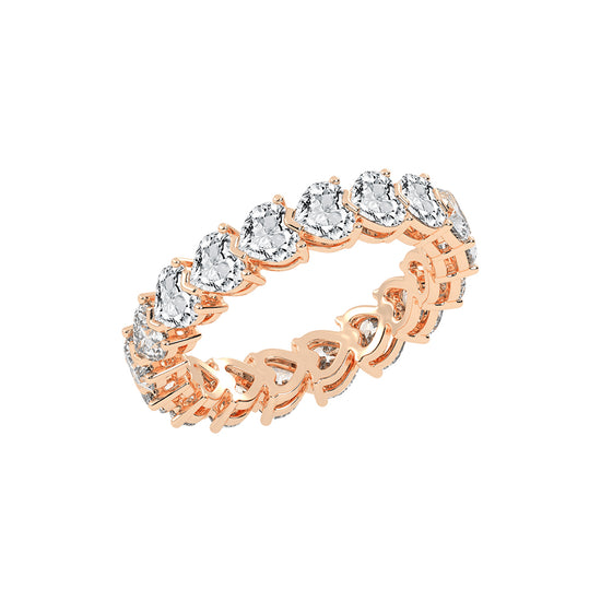 Stelline Heart Shape Eternity Lab Diamond Ring