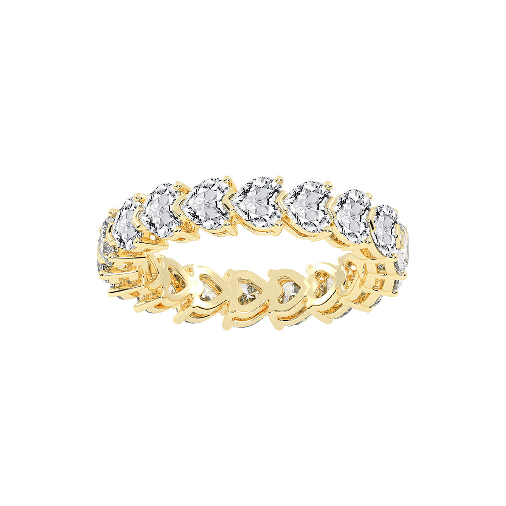 Stelline Heart Shape Eternity Lab Diamond Ring
