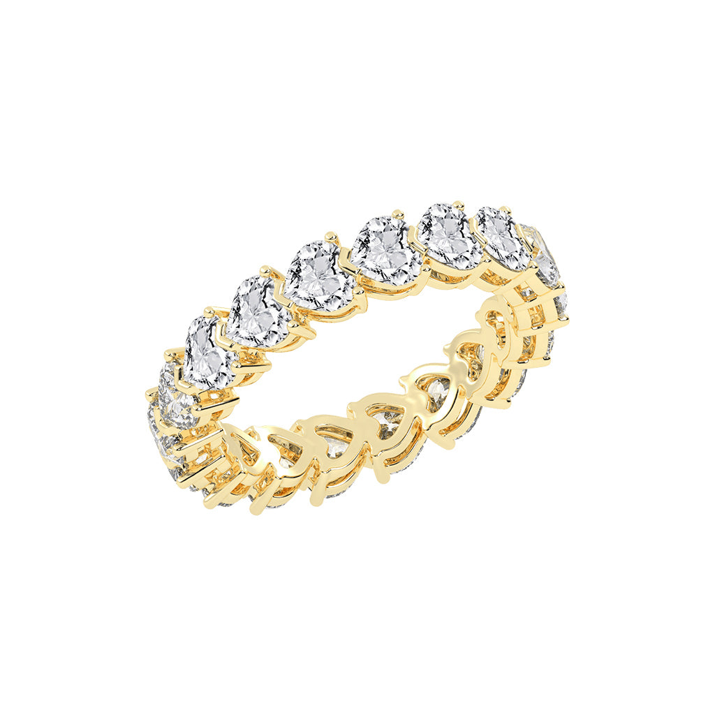 Stelline Heart Shape Eternity Lab Diamond Ring