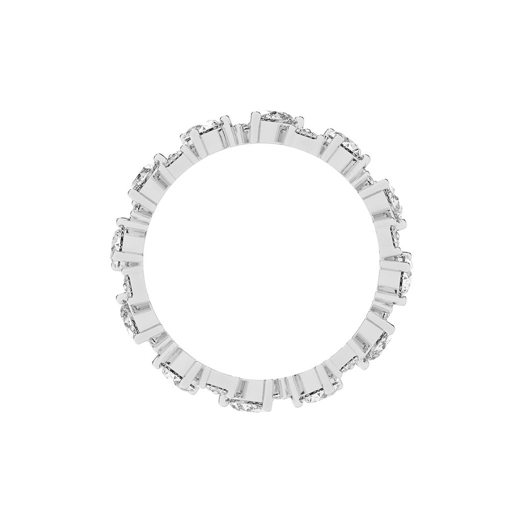 Elunara Pear Cut Eternity Lab Diamond Ring