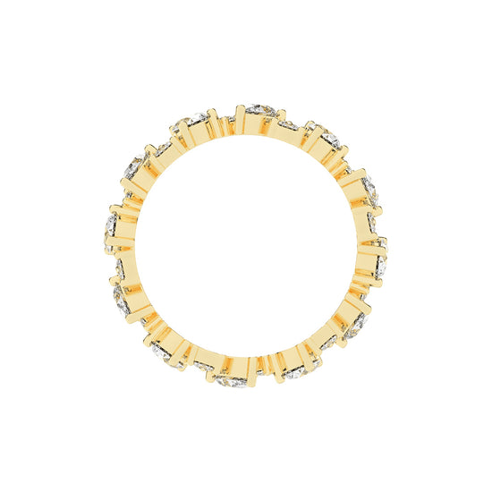 Elunara Pear Cut Eternity Lab Diamond Ring