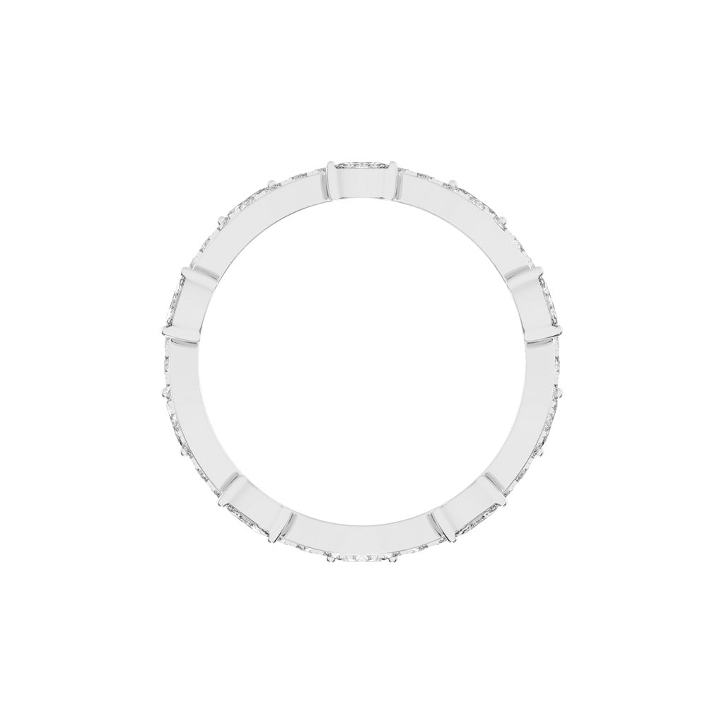 Oriana Winding Bud Marquise Cut Eternity Diamond Ring