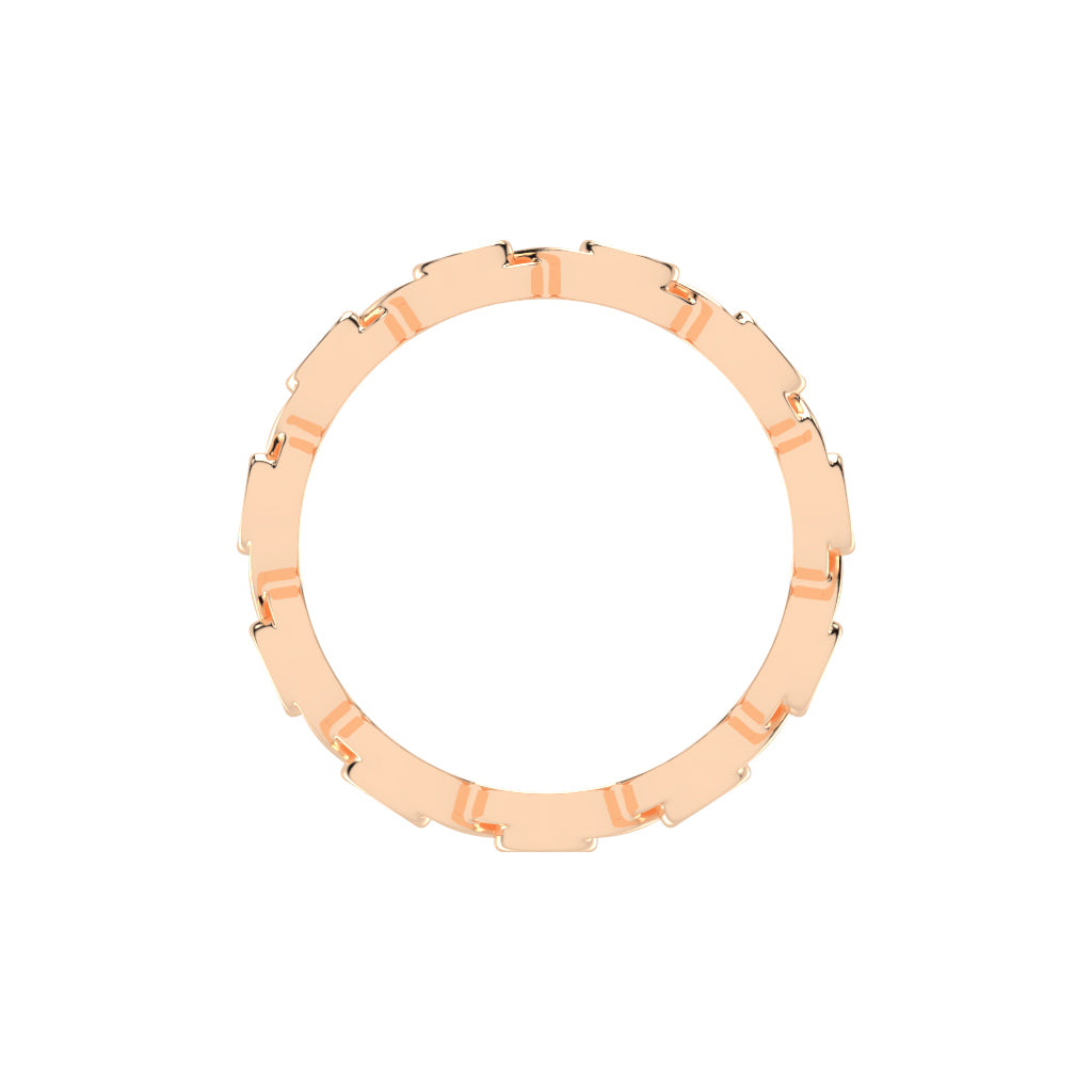 Birthstone Criss- Cross Round Cut Eternity Lab Diamond Ring