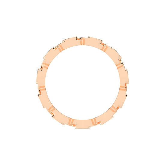 Birthstone Criss- Cross Round Cut Eternity Lab Diamond Ring