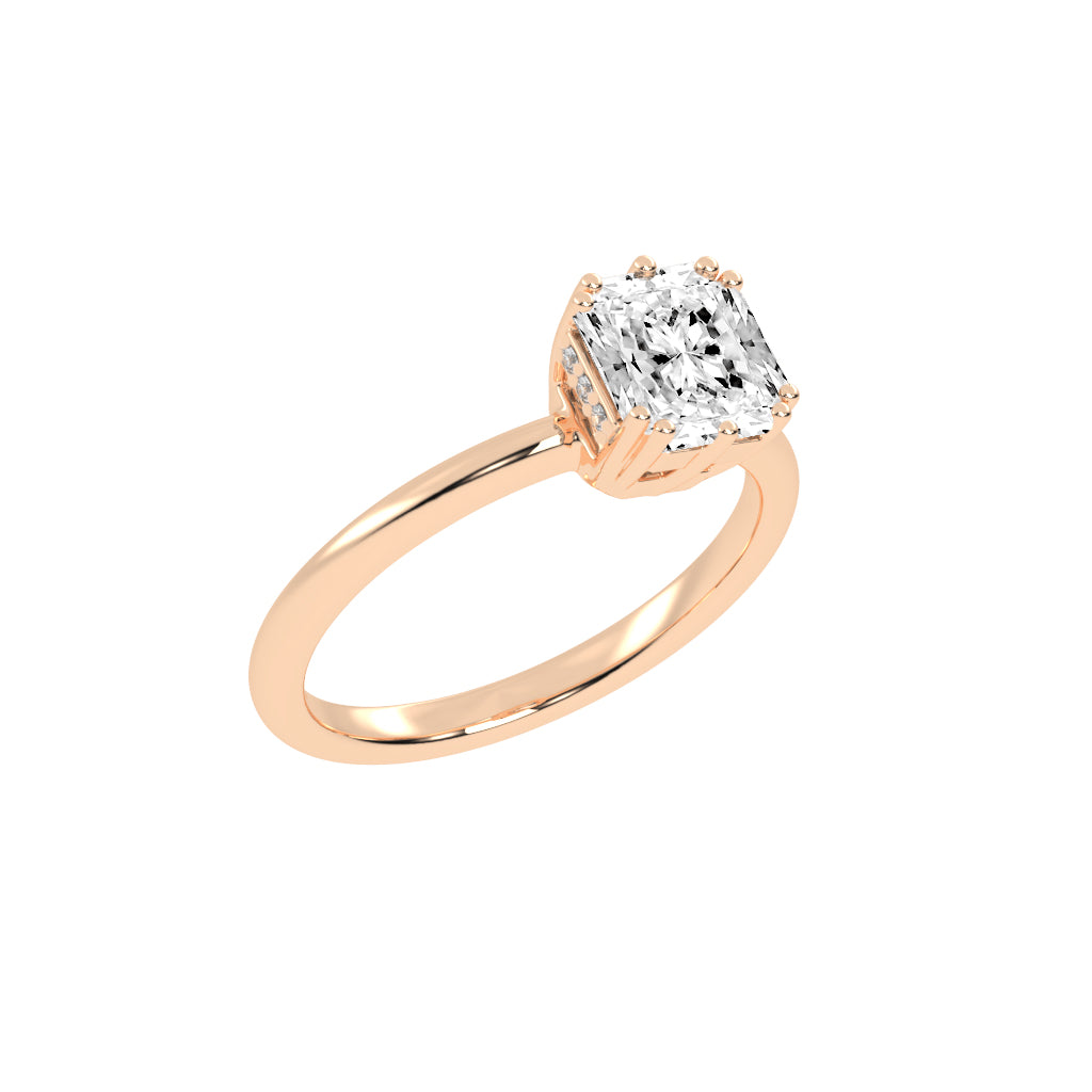 Solatriair Radiant Shape Lab Diamond Ring