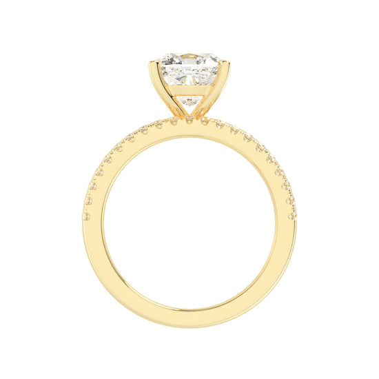 Eternissea Cushion Cut Engagement Lab Diamond Ring