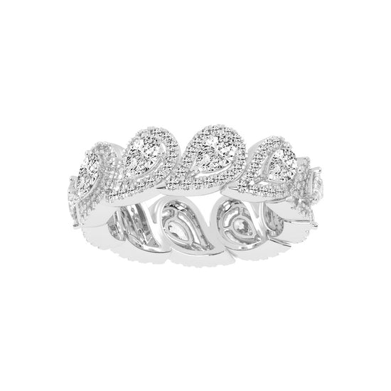 Elista Pear Shape Eternity Lab Diamond Ring