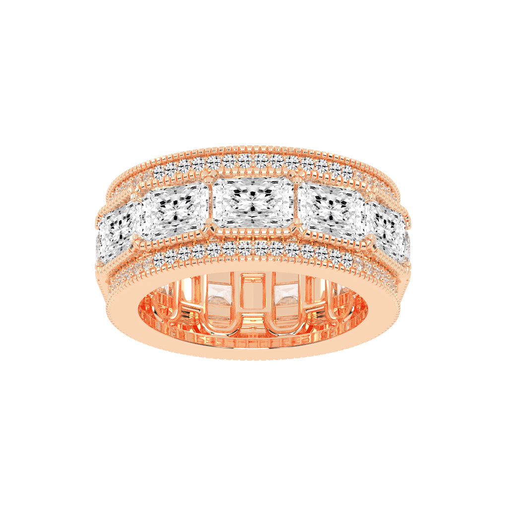 Evoria Radiant Cut Eternity Lab Diamond Ring