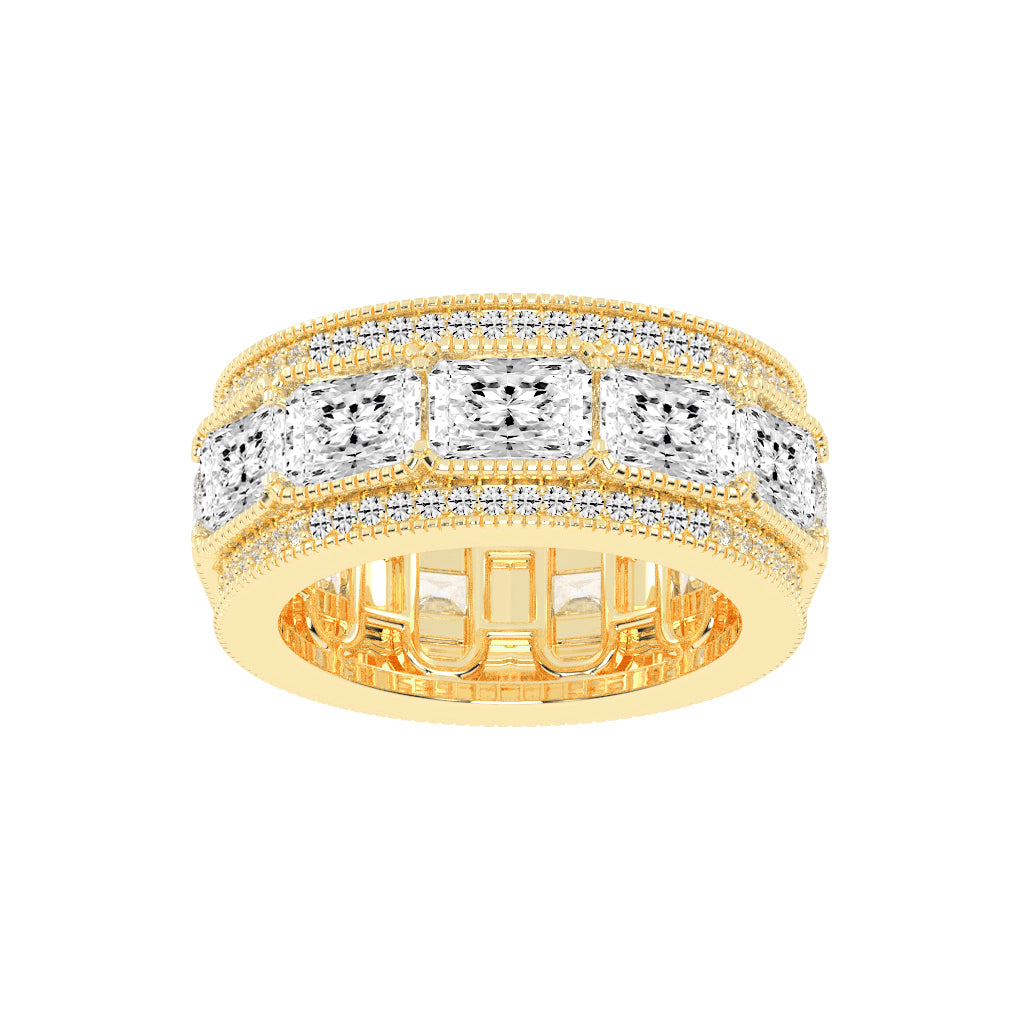 Evoria Radiant Cut Eternity Lab Diamond Ring