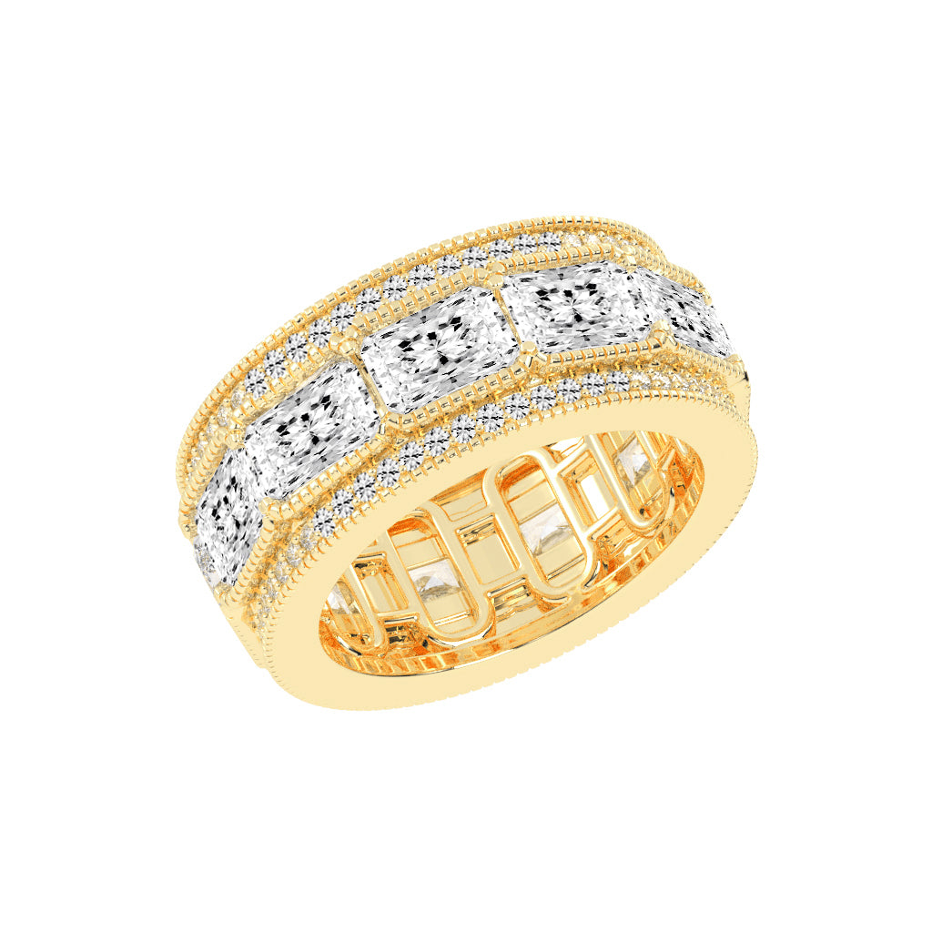 Evoria Radiant Cut Eternity Lab Diamond Ring