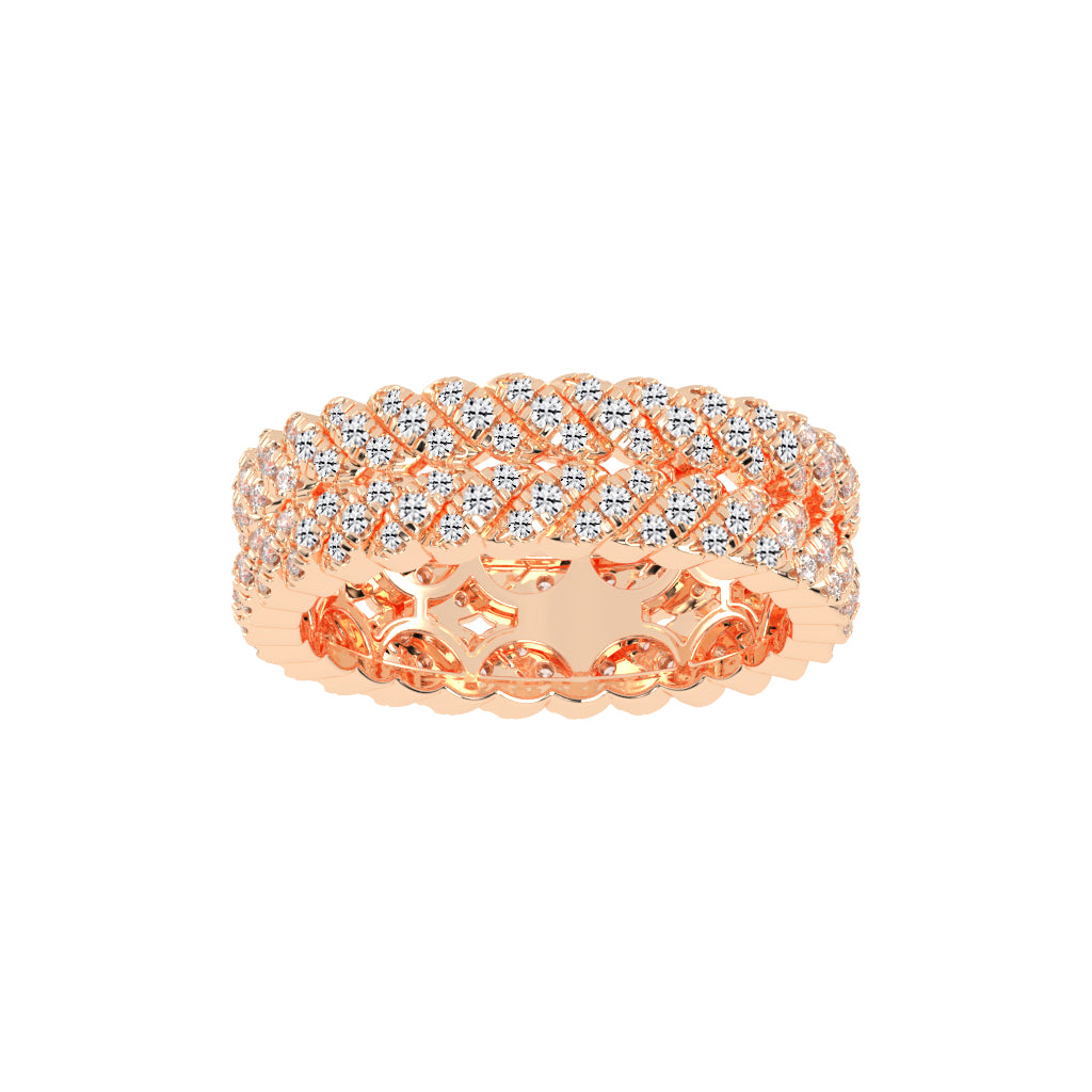 Iselle  Round Cut Eternity Lab Diamond Ring