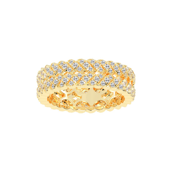 Iselle  Round Cut Eternity Lab Diamond Ring
