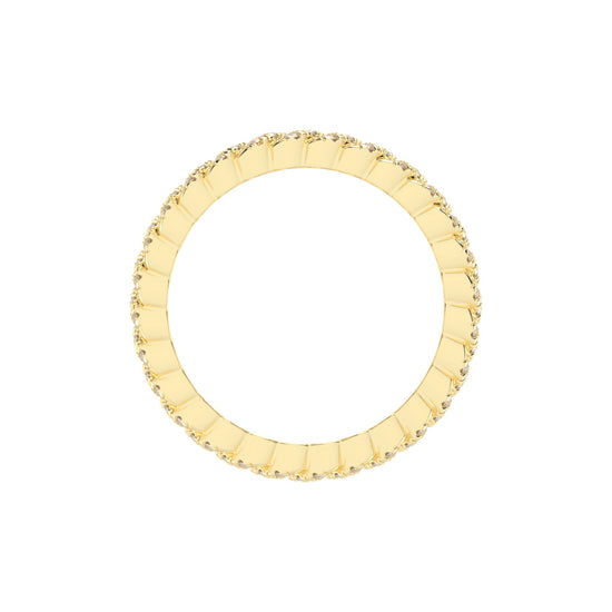 Iselle  Round Cut Eternity Lab Diamond Ring
