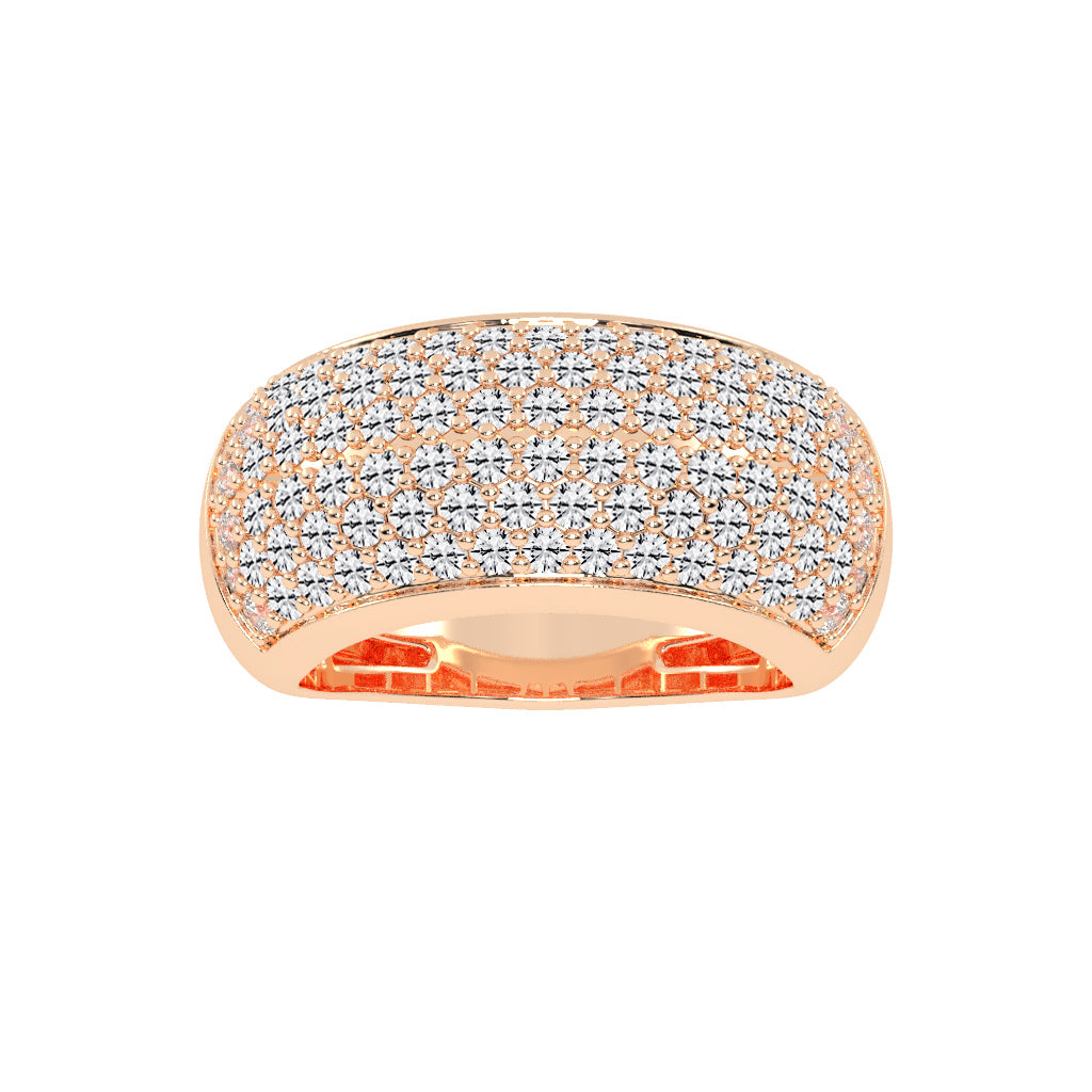 Lustriva Round Cut Cocktail Diamond Ring