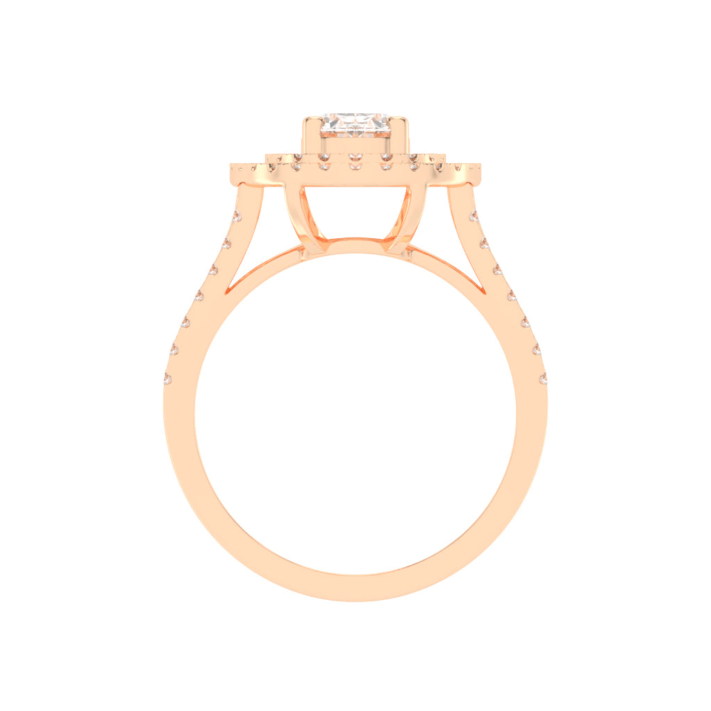 Glimvora Oval Cut Cocktail Lab Diamond Ring