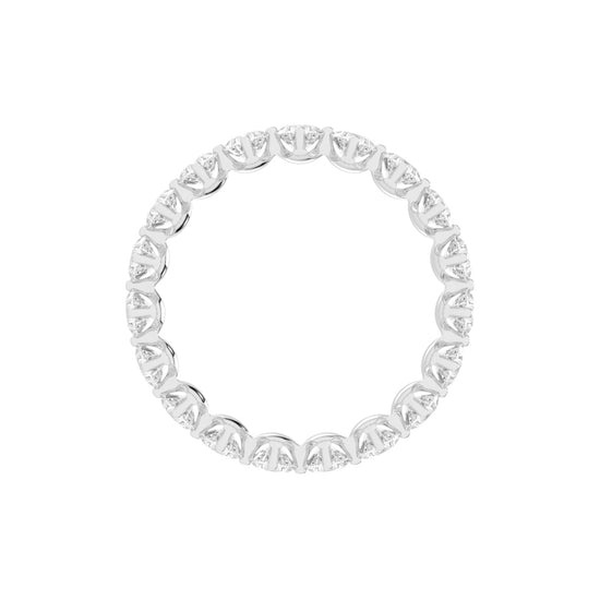 Altessa Shared Prong Round Cut Lab Diamond Ring