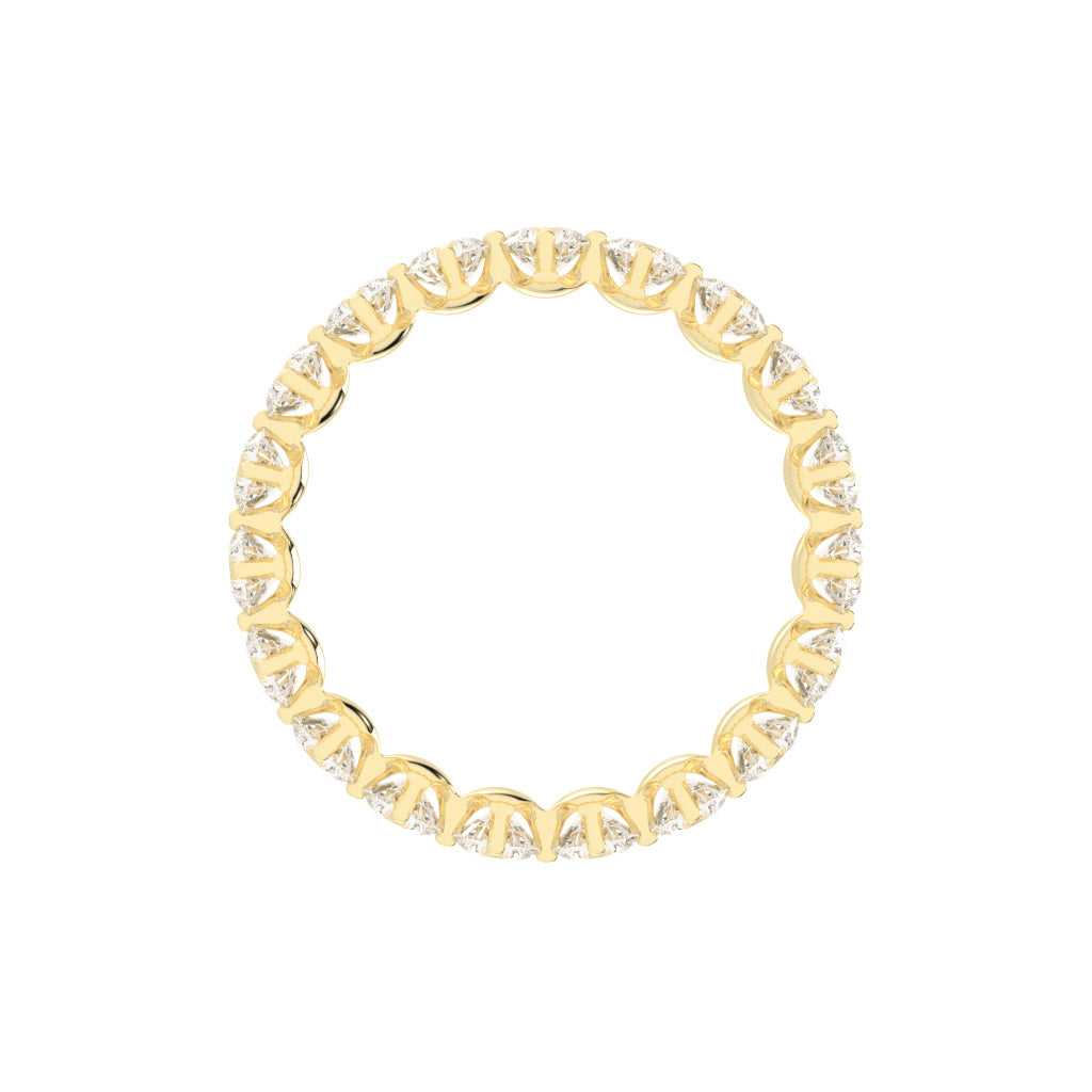 Altessa Shared Prong Round Cut Lab Diamond Ring