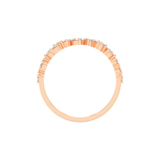 Viraine Three Prong Round Cut Eternity Lab Diamond Ring