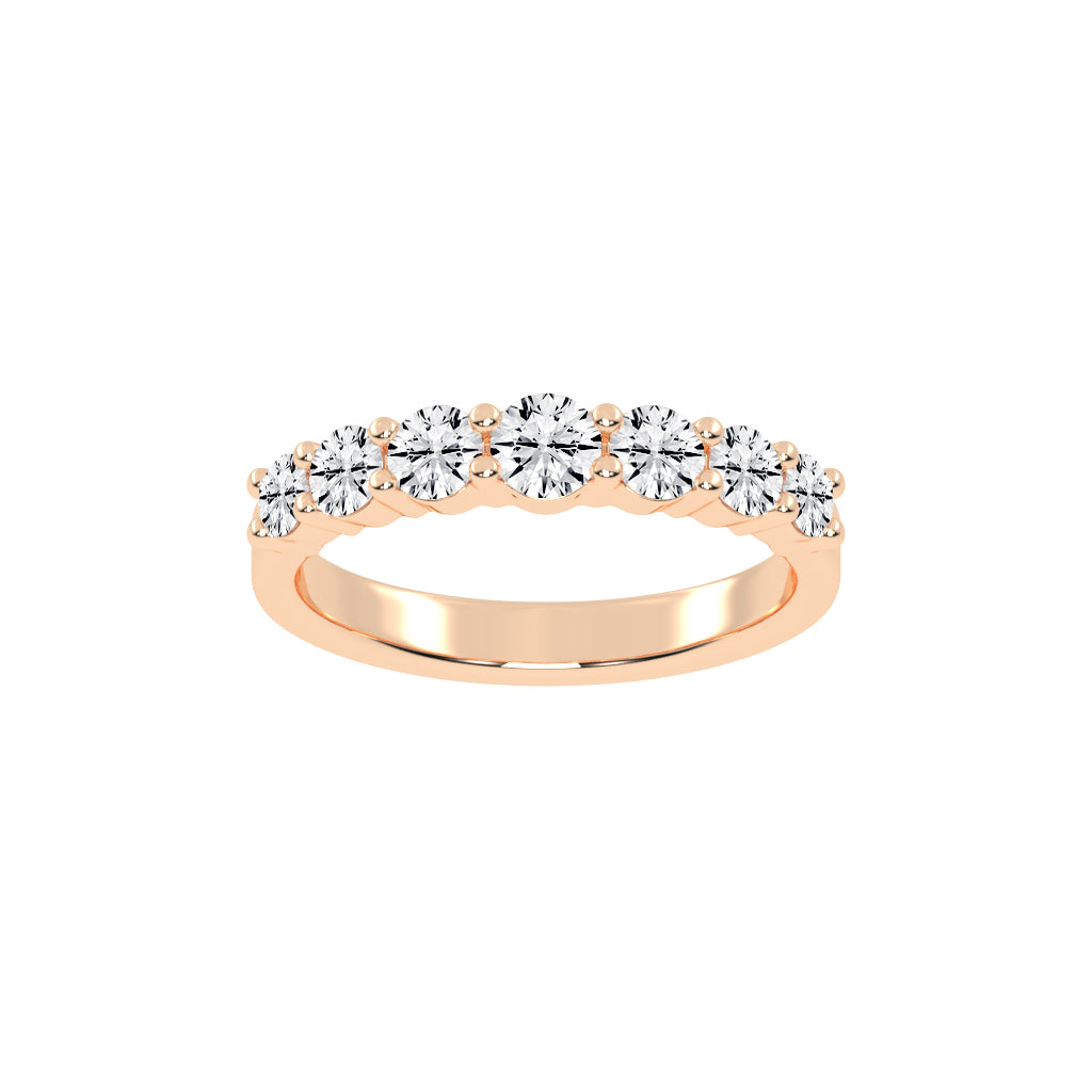 Azura Shared Prong Round Cut Lab Diamond Ring