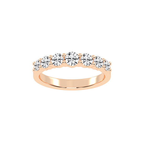Azura Shared Prong Round Cut Lab Diamond Ring