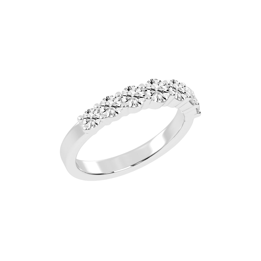 Azura Shared Prong Round Cut Lab Diamond Ring