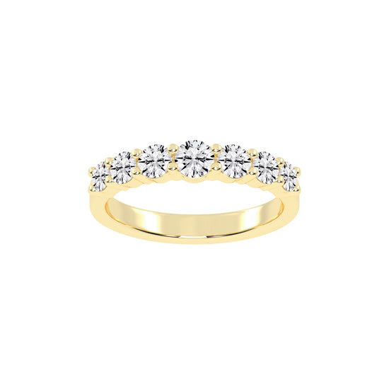 Azura Shared Prong Round Cut Lab Diamond Ring