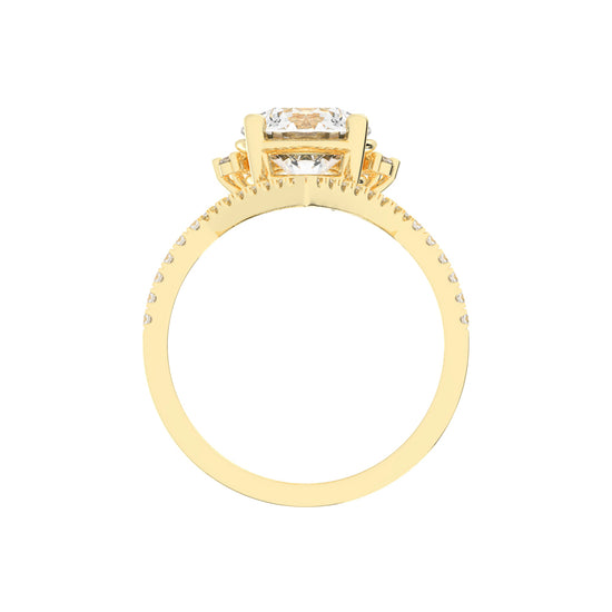 Cervaluxe Crown Style Lab Diamond Ring