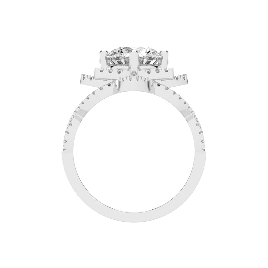 Viralora Criss- Cross Lab Diamond Ring