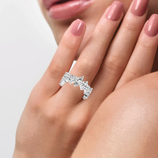 Endura Three Style Four Prong Lab Diamond Ring