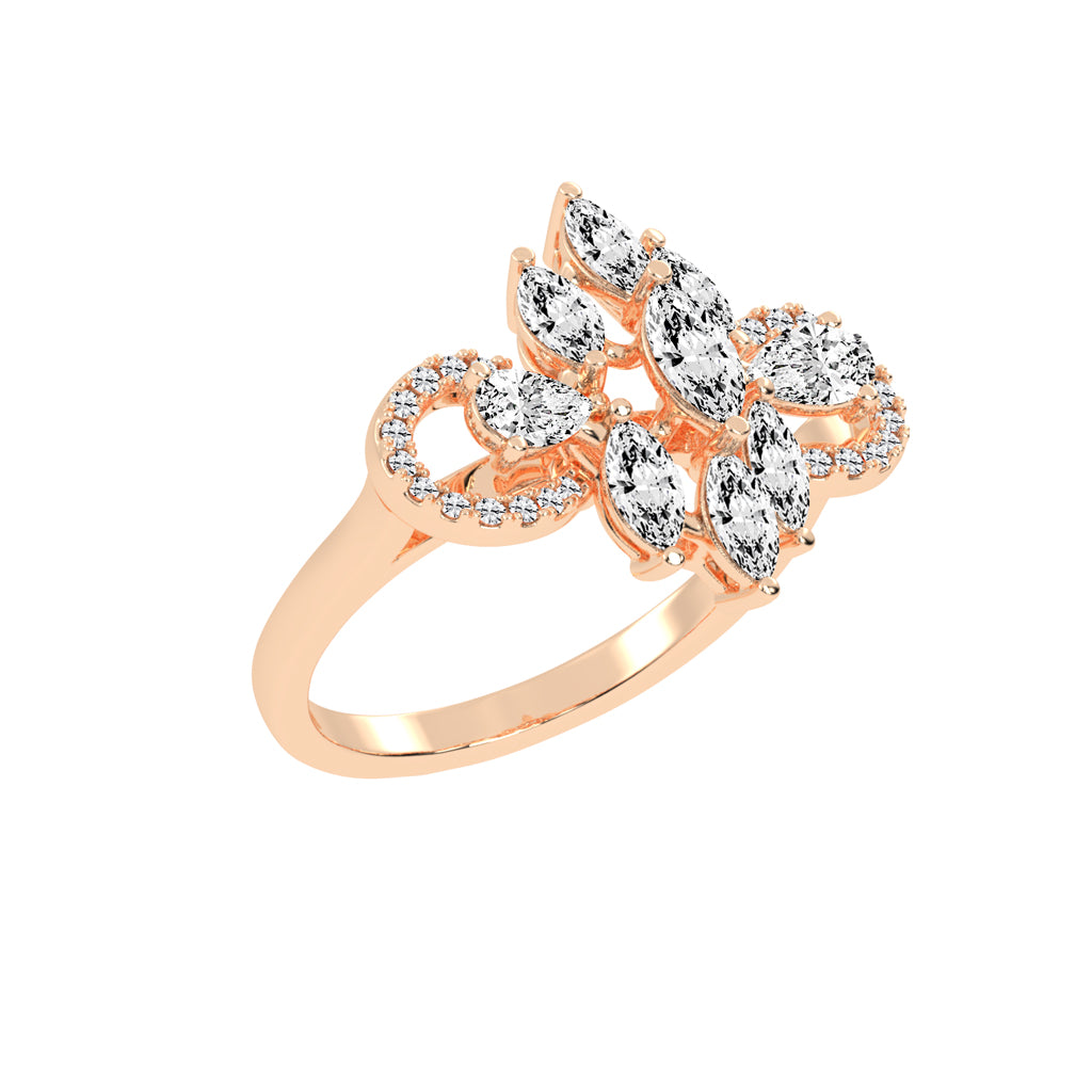 Diaraelle Marquise Cut Classic Lab Diamond Ring