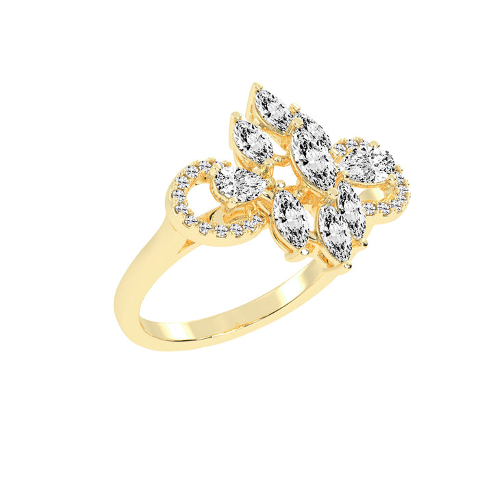 Diaraelle Marquise Cut Classic Lab Diamond Ring