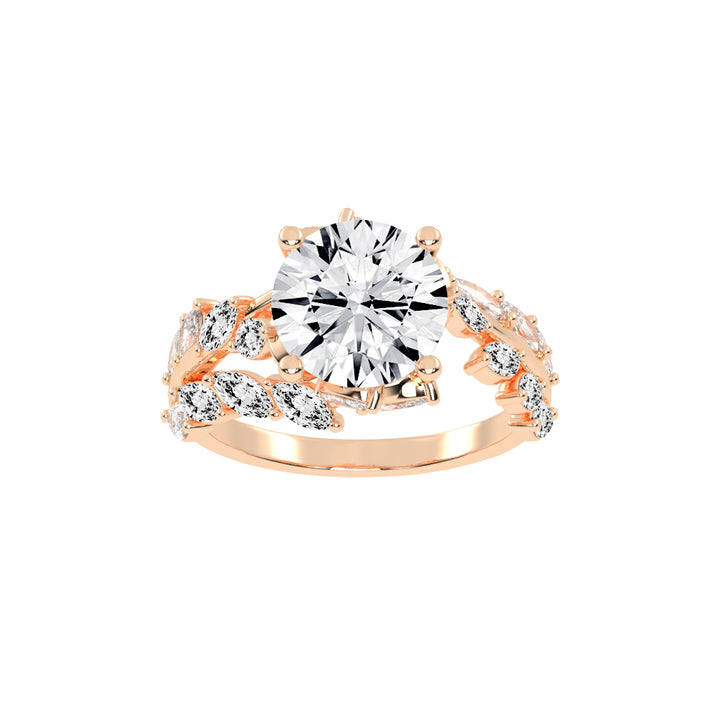 Enclaveon Bypass Round Cut Classic Lab Diamond Ring