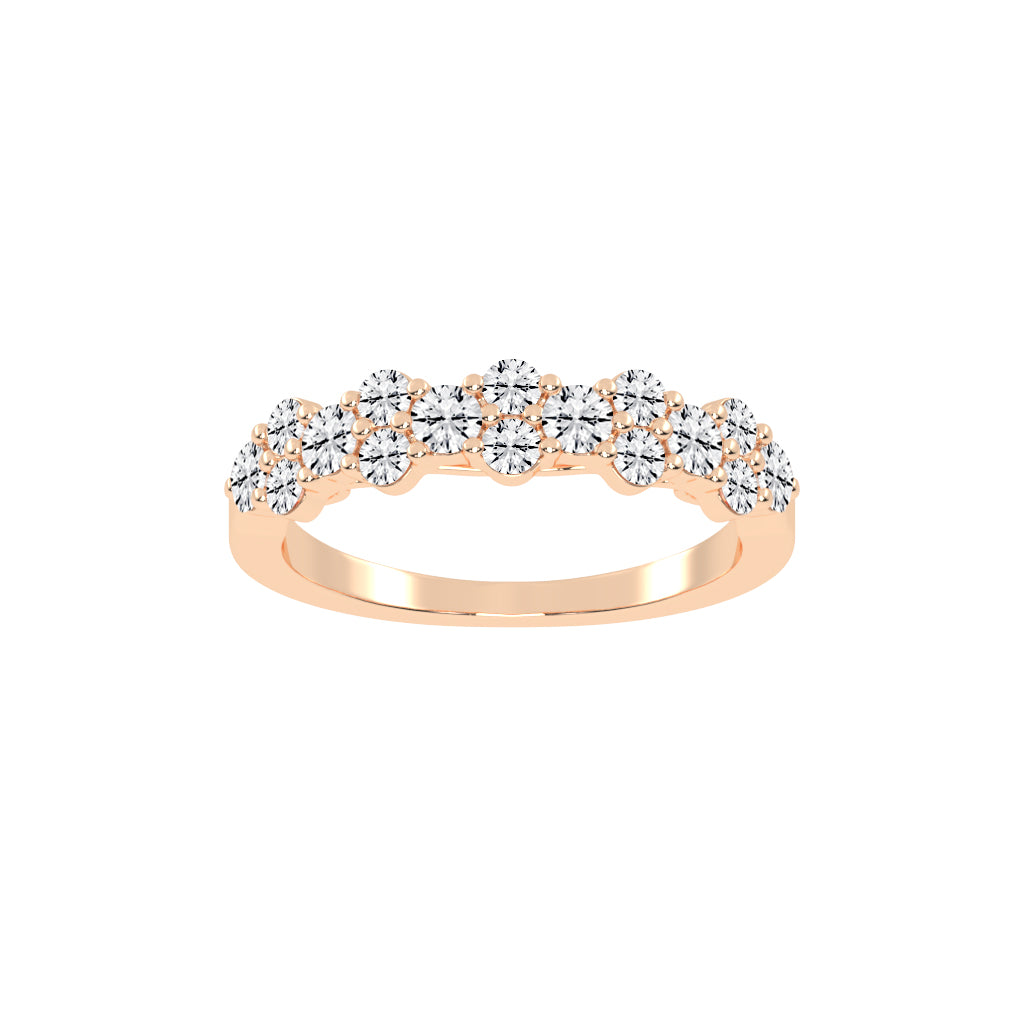 Bravia Six Prong Round Cut Eternity Lab Diamond Ring