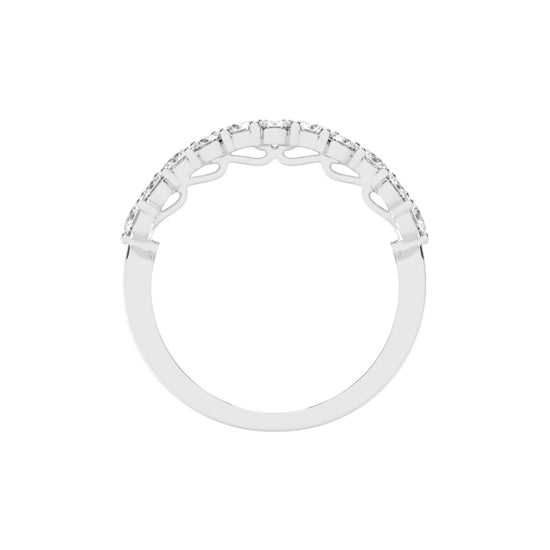 Bravia Six Prong Round Cut Eternity Lab Diamond Ring