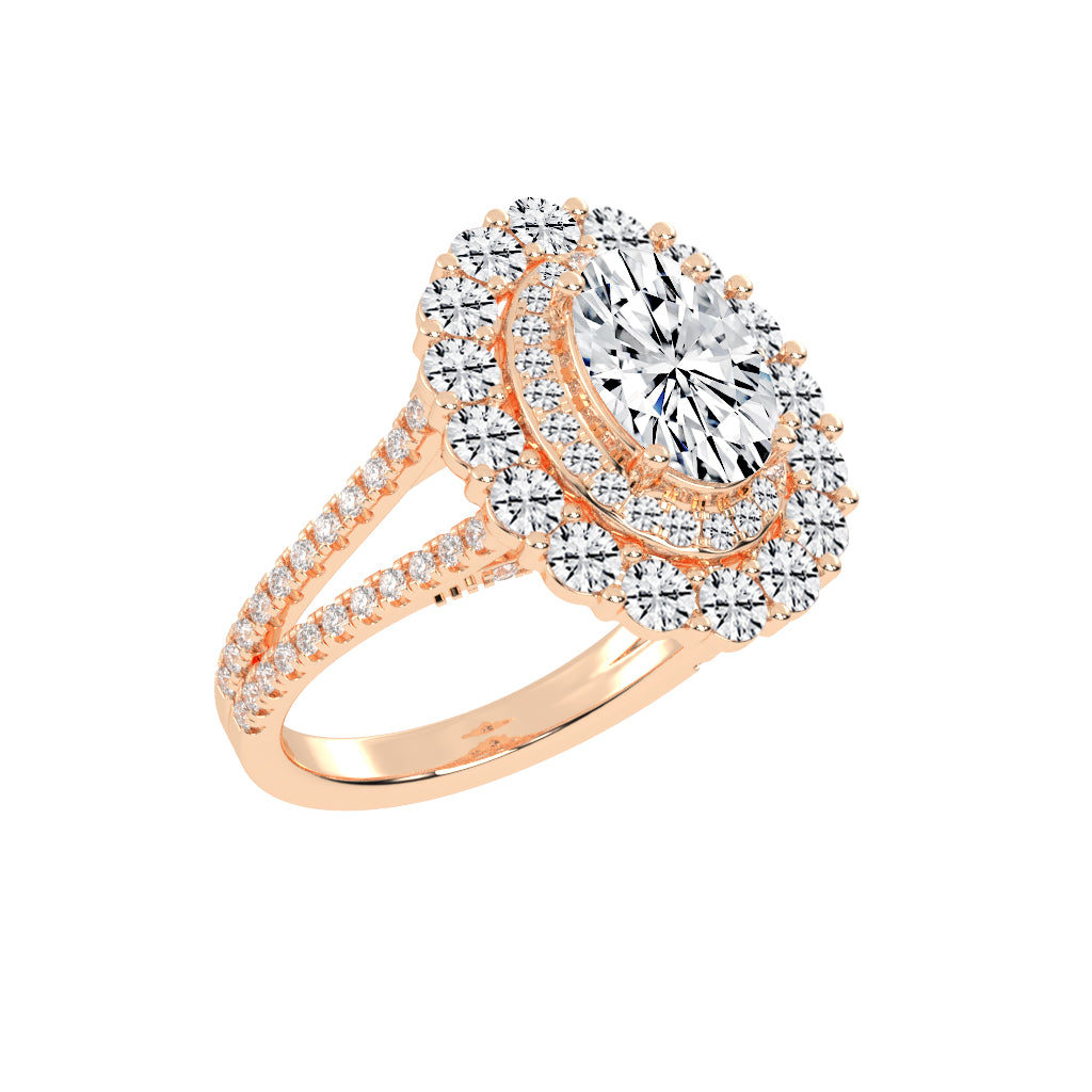 Elixara Round & Oval Cut Daimond Ring