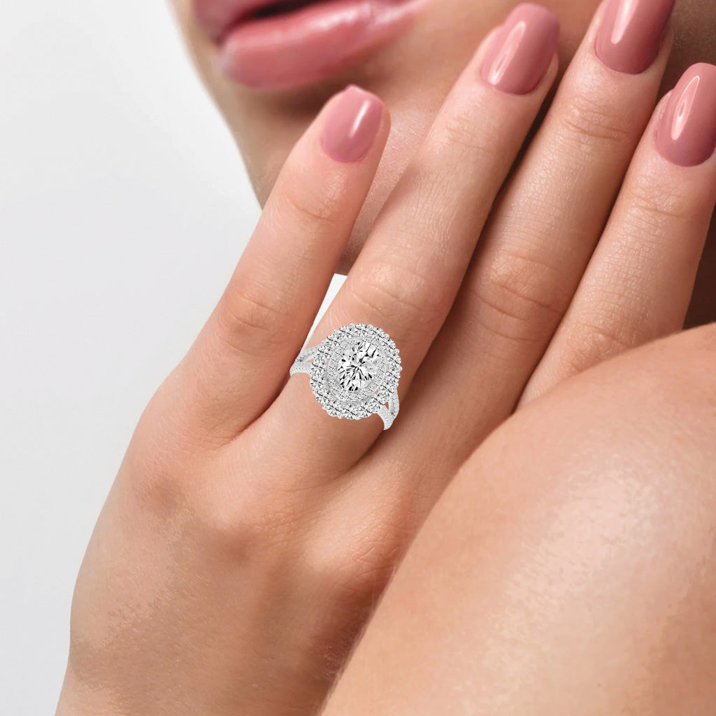 Elixara Round & Oval Cut Daimond Ring