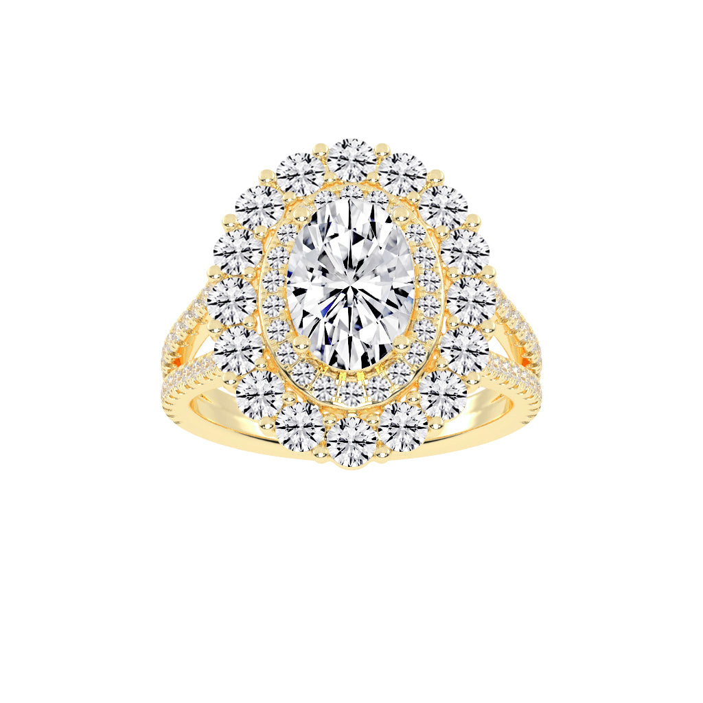 Elixara Round & Oval Cut Daimond Ring