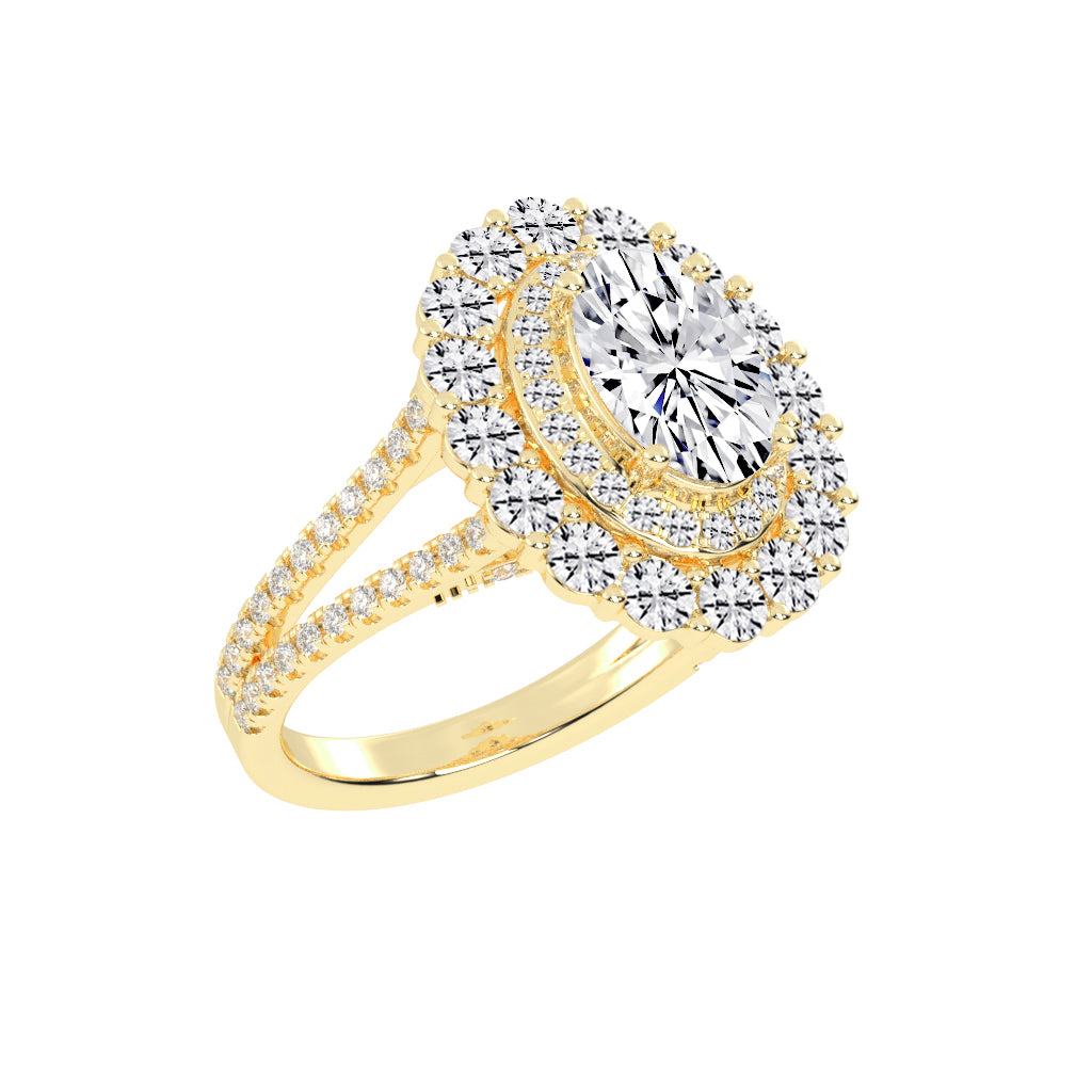 Elixara Round & Oval Cut Daimond Ring