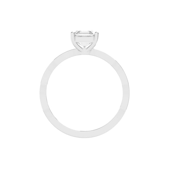 Embraceva Gizele Tapred Emerald Cut Lab Diamond Ring