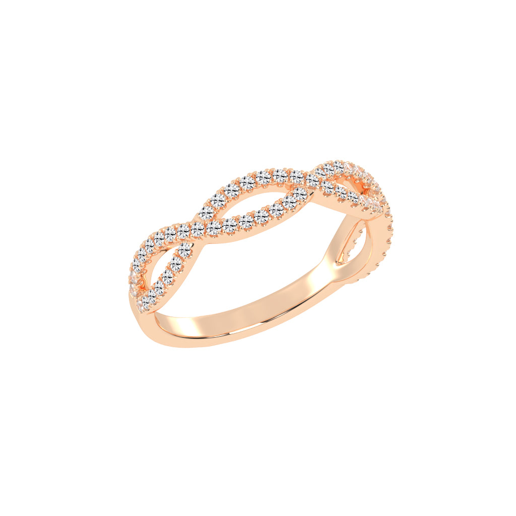 Veritas Round Cut Infinity Eternity Lab Diamond Ring