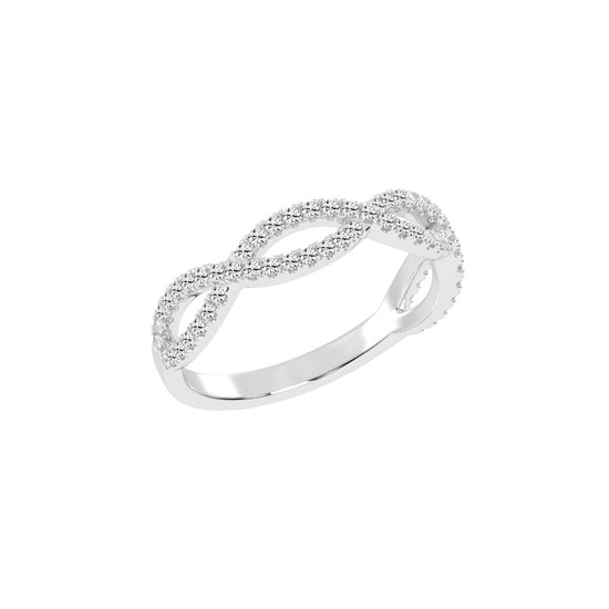 Veritas Round Cut Infinity Eternity Lab Diamond Ring