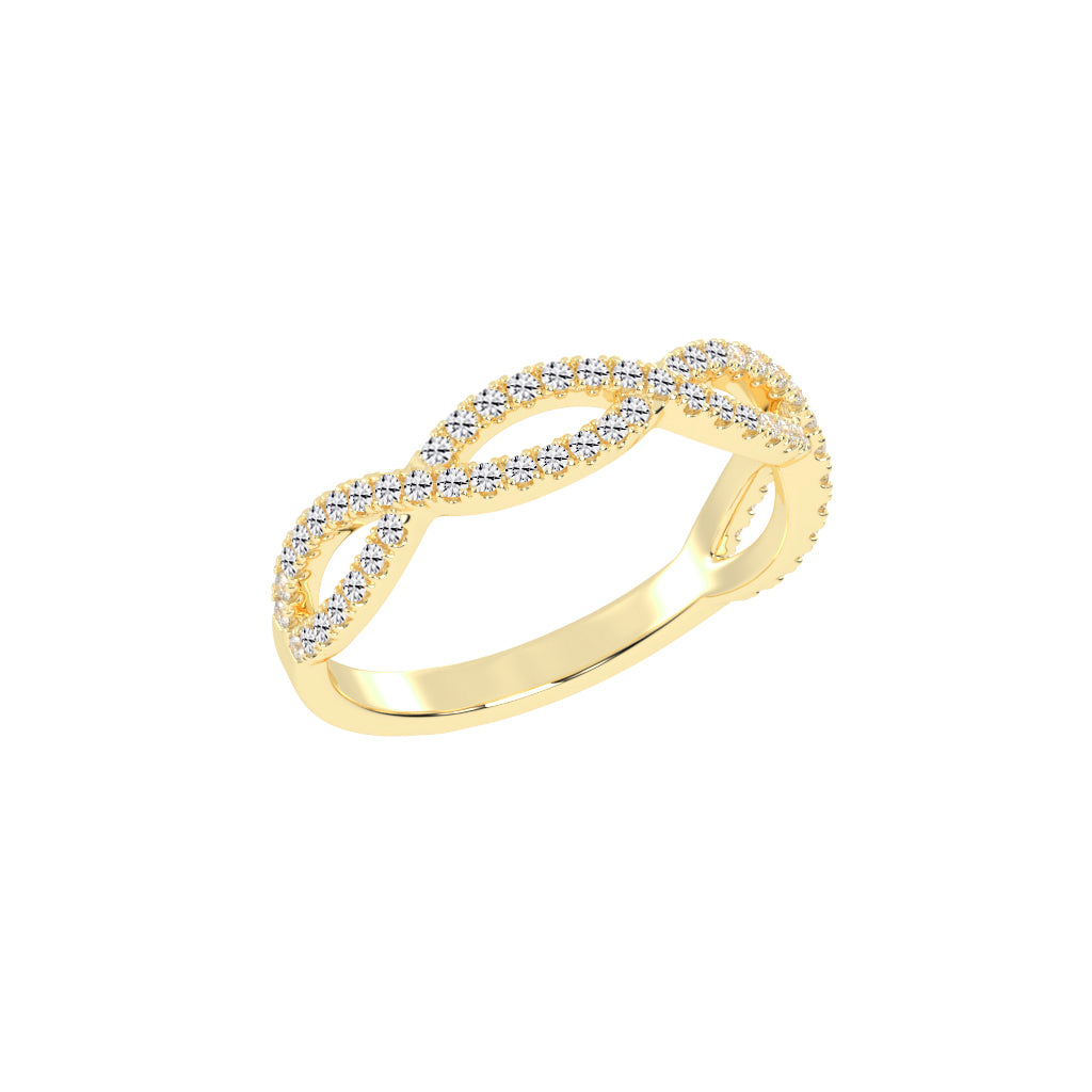 Veritas Round Cut Infinity Eternity Lab Diamond Ring