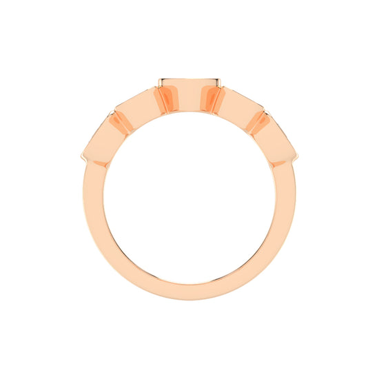 Bezel Set Multi-Shape Band