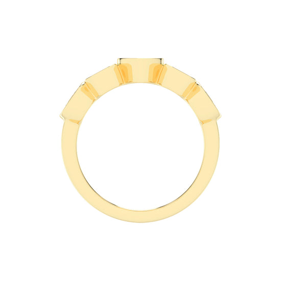 Bezel Set Multi-Shape Band