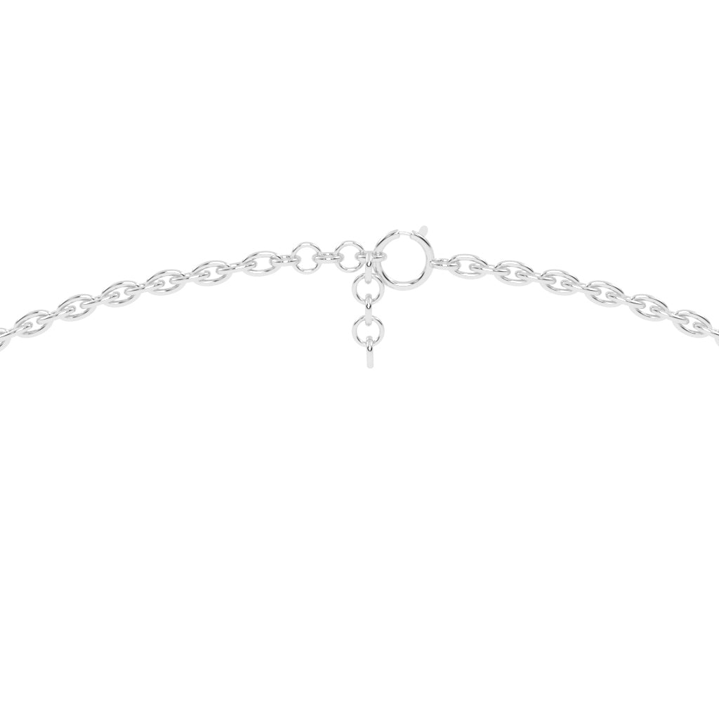 Cleo X-Shape Round Cut Delicate Lab Diamond Pendant