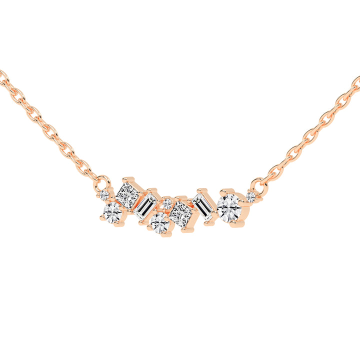 Nerina Baguette Cut Fancy Lab Diamond Pendant