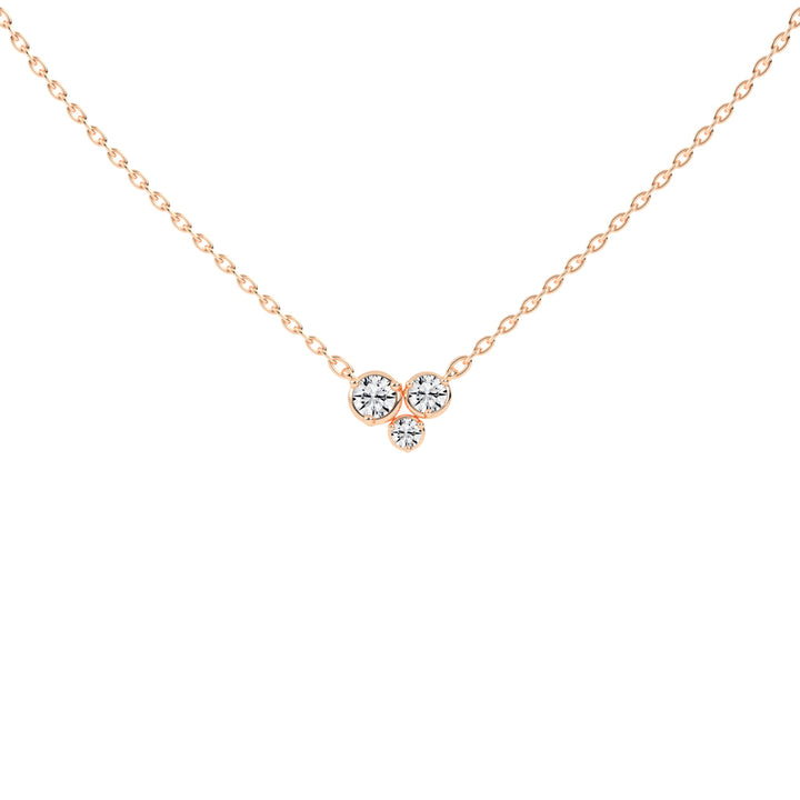 Mirella 1Ct Bezel Set Round Cut Fancy Lab Diamond Pendant